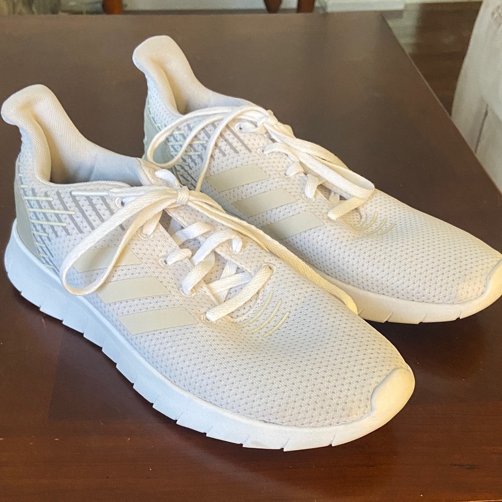 Adidas Mesh White Running Shoes
